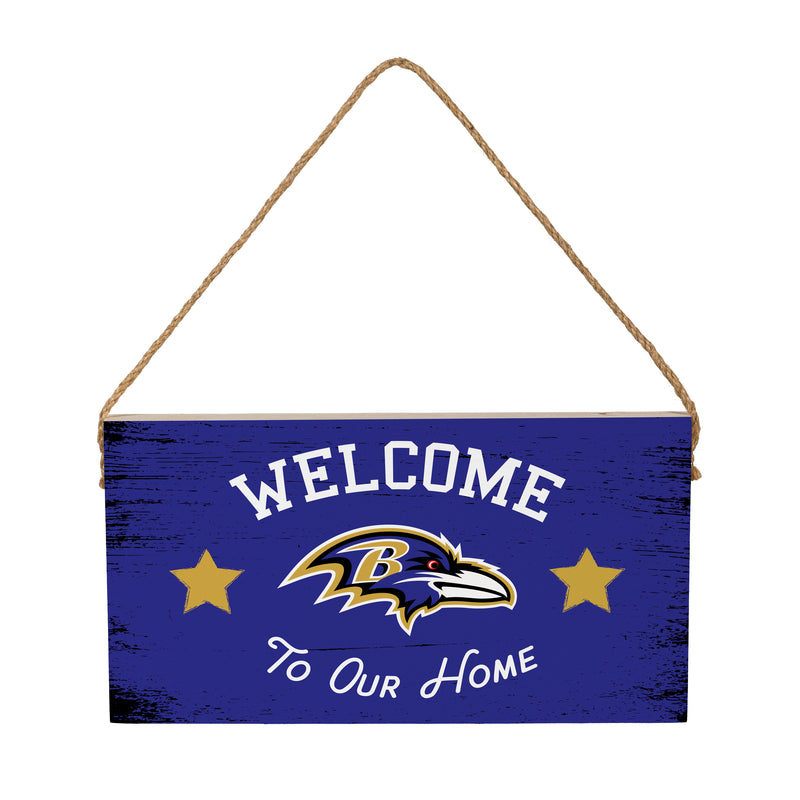 Baltimore Ravens Wood Wall Sign, 6x11