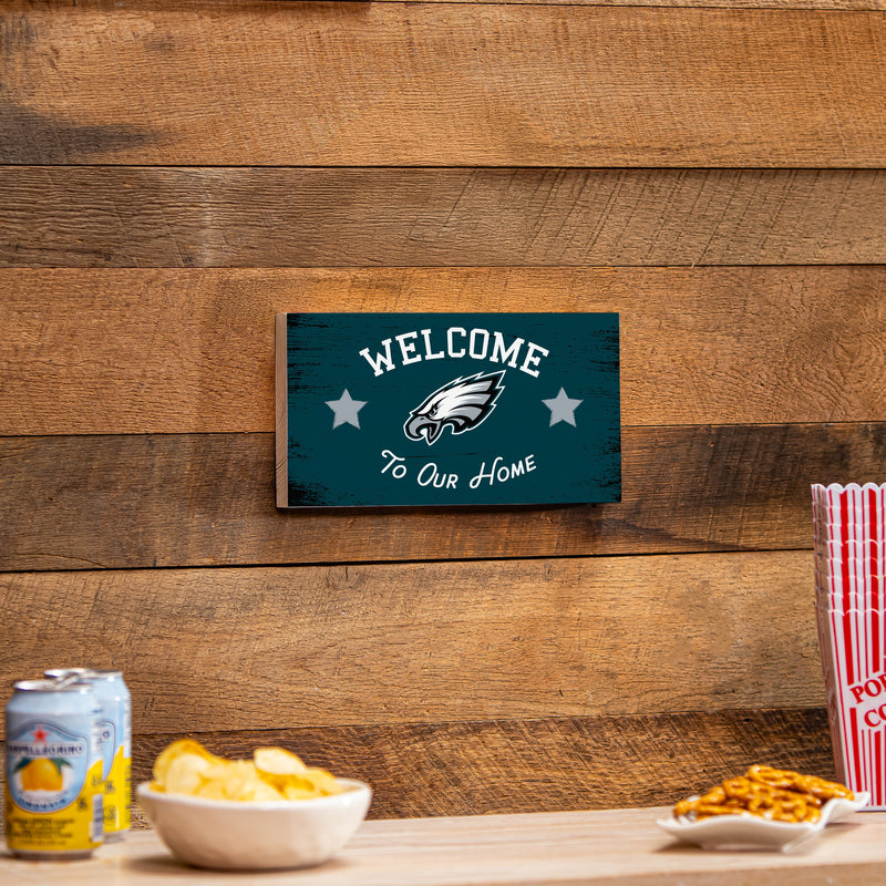 Philadelphia Eagles Wood Wall Sign, 6x11