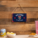 Florida Panthers Wood Wall Sign, 6x11