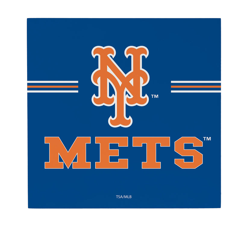 New York Mets Wood Wall Sign, 12x12