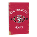 San Francisco 49ers Wood Wall Sign, 16x24