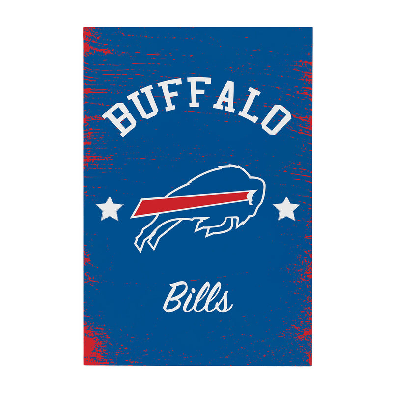 Buffalo Bills Wood Wall Sign, 16x24