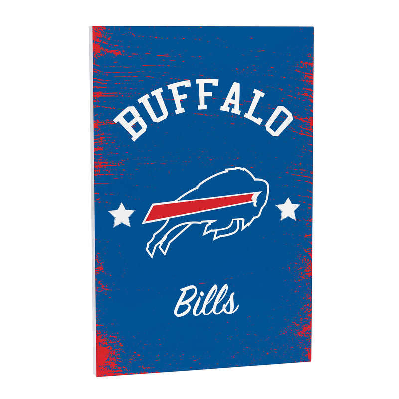 Buffalo Bills Wood Wall Sign, 16x24