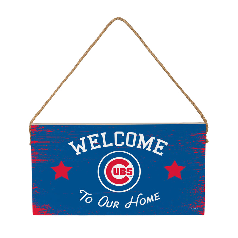 Chicago Cubs Wood Wall Sign, 6x11