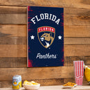 Florida Panthers Wood Wall Sign, 16x24