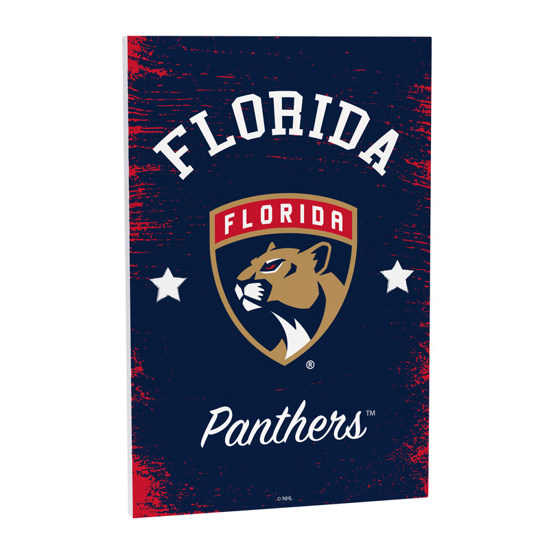 Florida Panthers Wood Wall Sign, 16x24