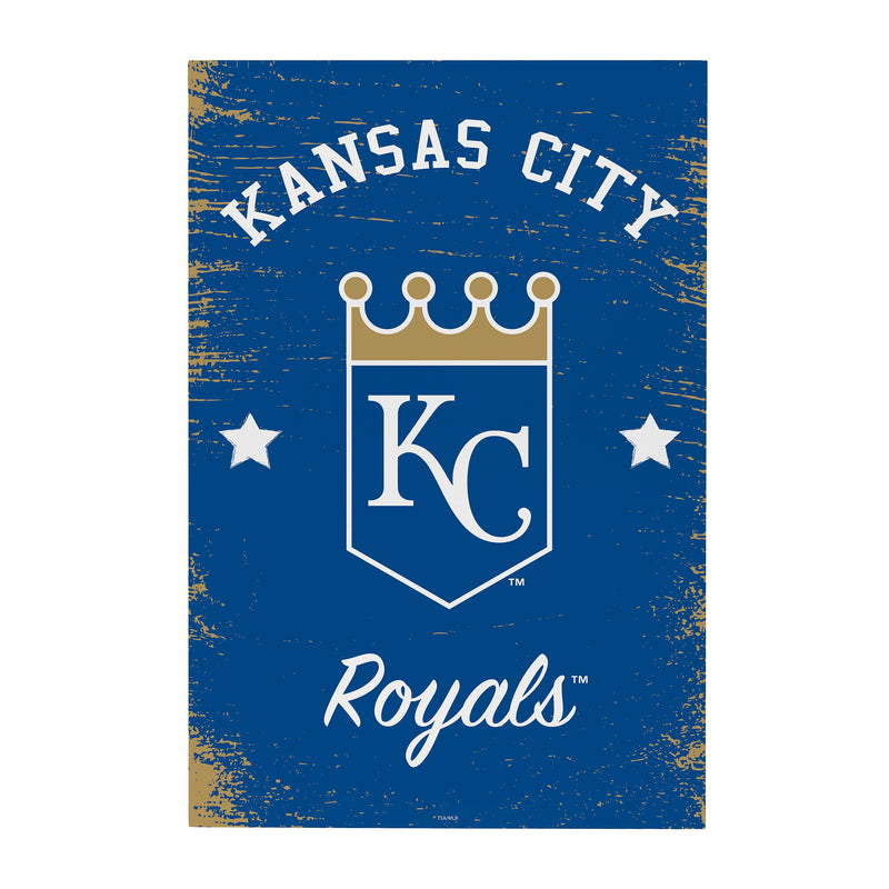 Kansas City Royals Wood Wall Sign, 16x24