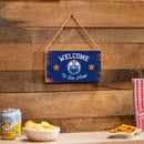 Edmonton Oilers Wood Wall Sign, 6x11