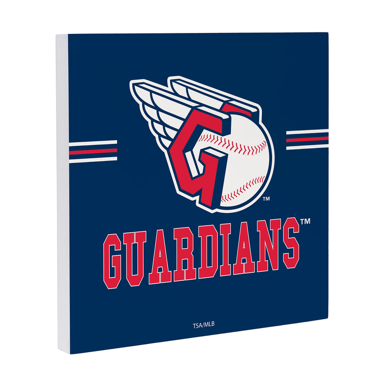 Cleveland Guardians Wood Wall Sign, 12x12
