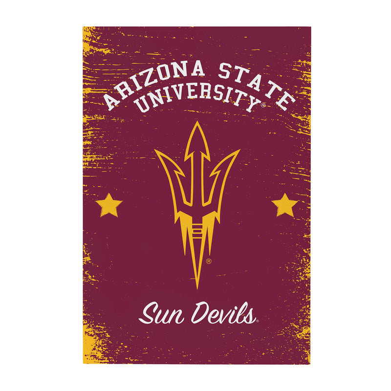Arizona State University Wood Wall Sign, 16x24