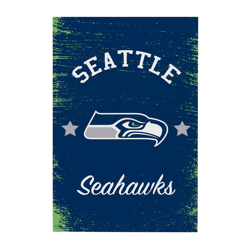 Seattle Seahawks Wood Wall Sign, 16x24