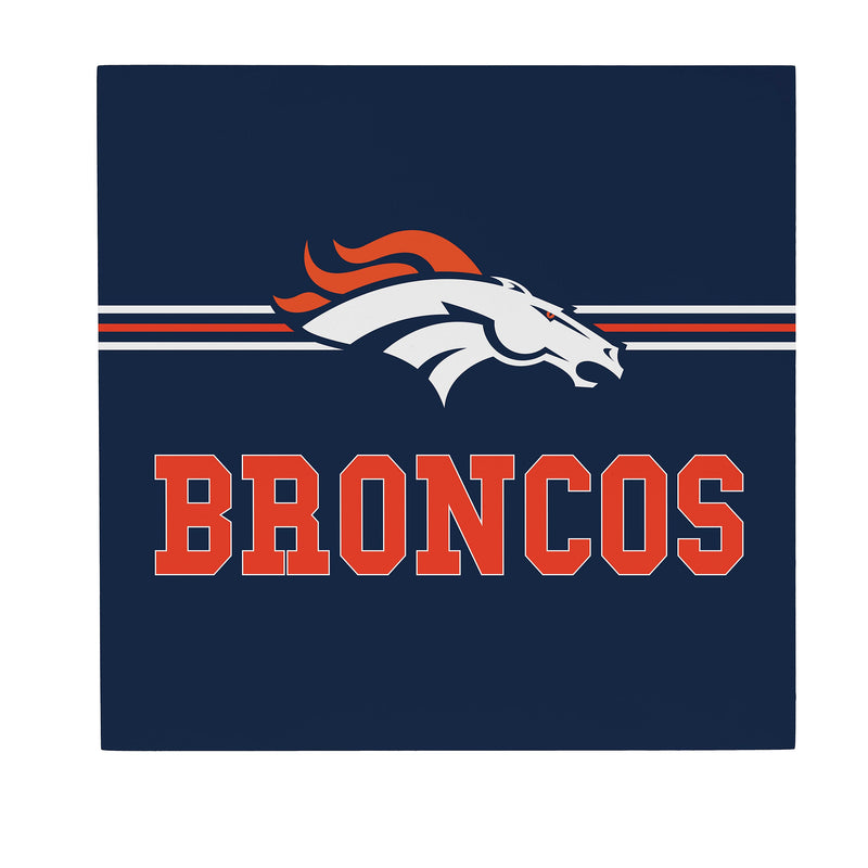 Denver Broncos Wood Wall Sign, 12x12