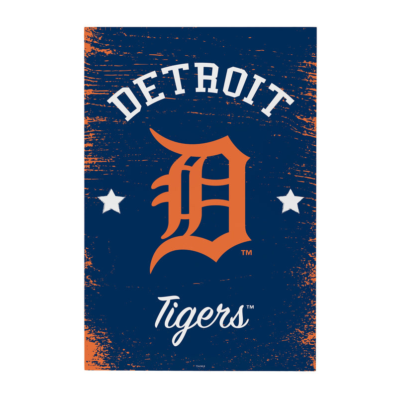 Detroit Tigers Wood Wall Sign, 16x24