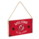 New Jersey Devils Wood Wall Sign, 6x11
