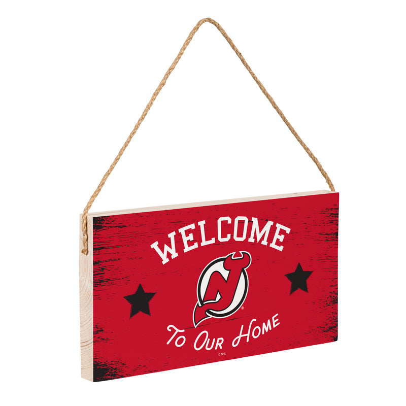 New Jersey Devils Wood Wall Sign, 6x11