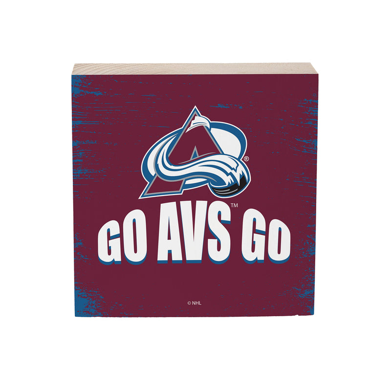 Colorado Avalanche Plock, Down Home Fans, 6x6