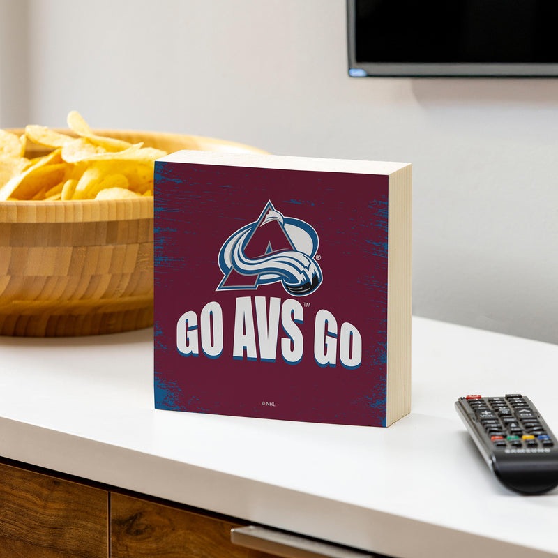 Colorado Avalanche Plock, Down Home Fans, 6x6