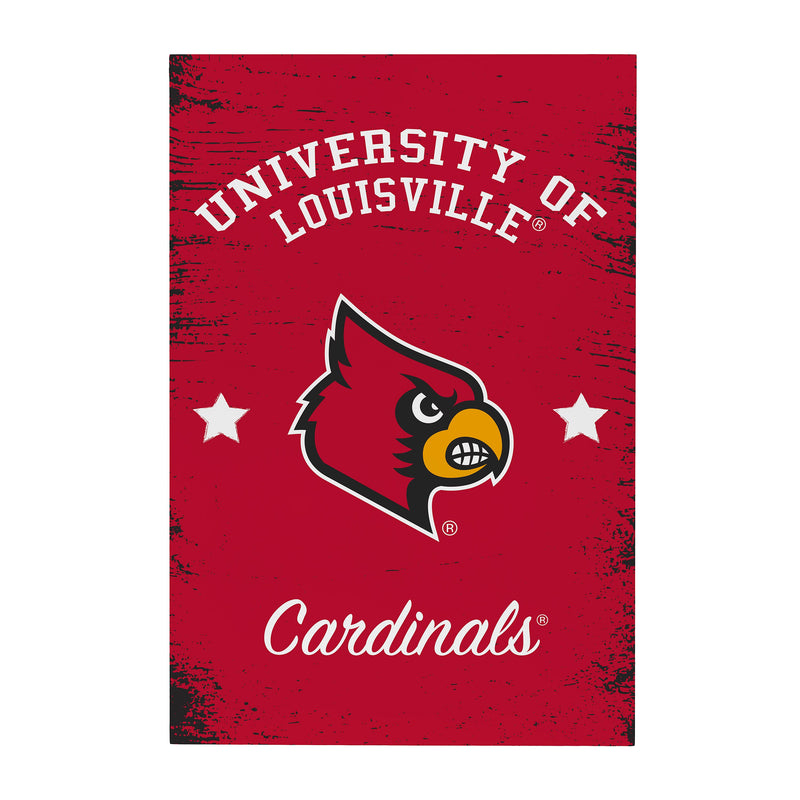 University of Louisville Wood Wall Sign, 16x24