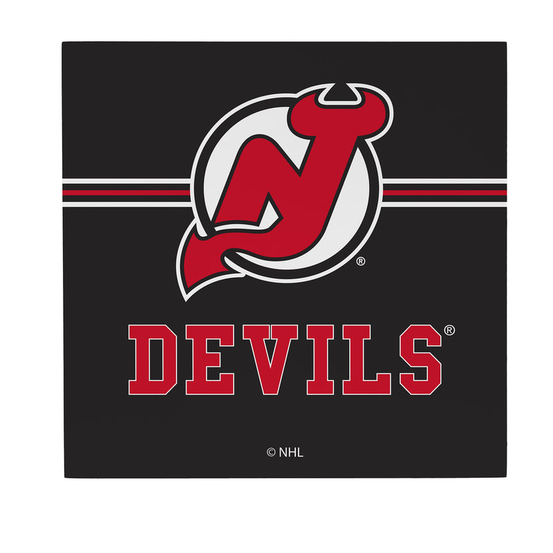 New Jersey Devils Wood Wall Sign, 12x12