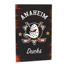 Anaheim Ducks Wood Wall Sign, 16x24