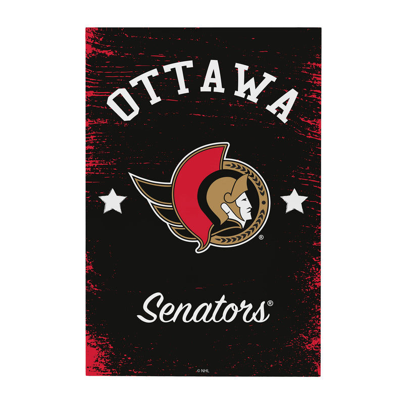 Ottawa Senators Wood Wall Sign, 16x24