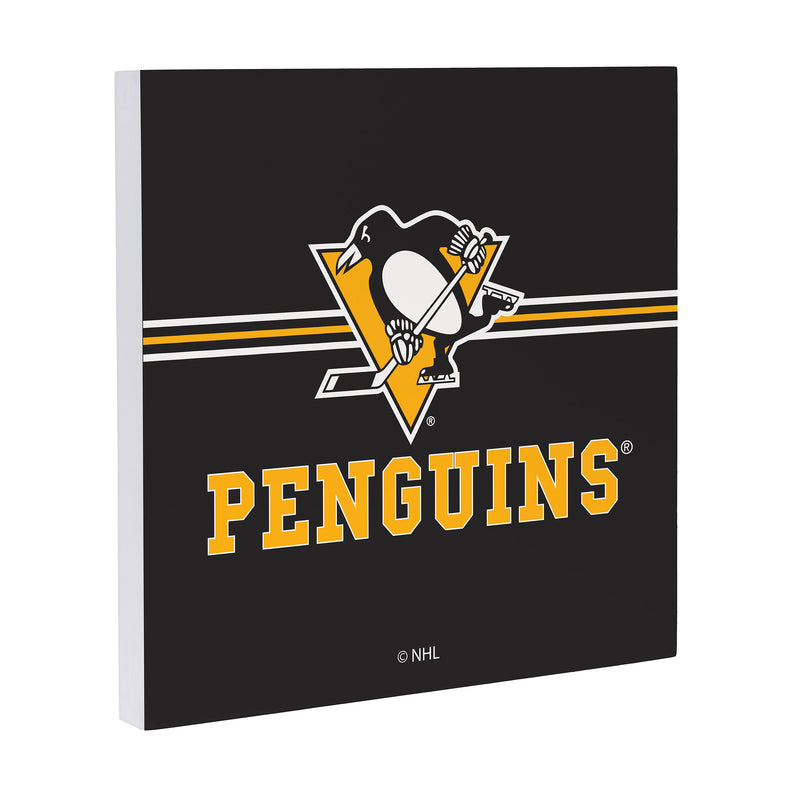 Pittsburgh Penguins Wood Wall Sign, 12x12