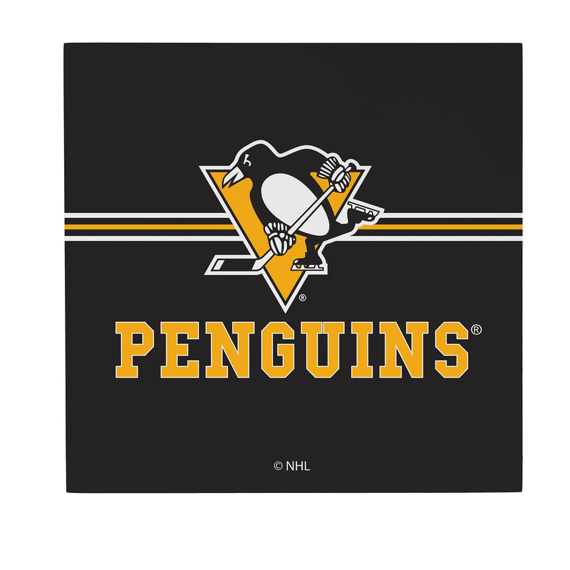 Pittsburgh Penguins Wood Wall Sign, 12x12