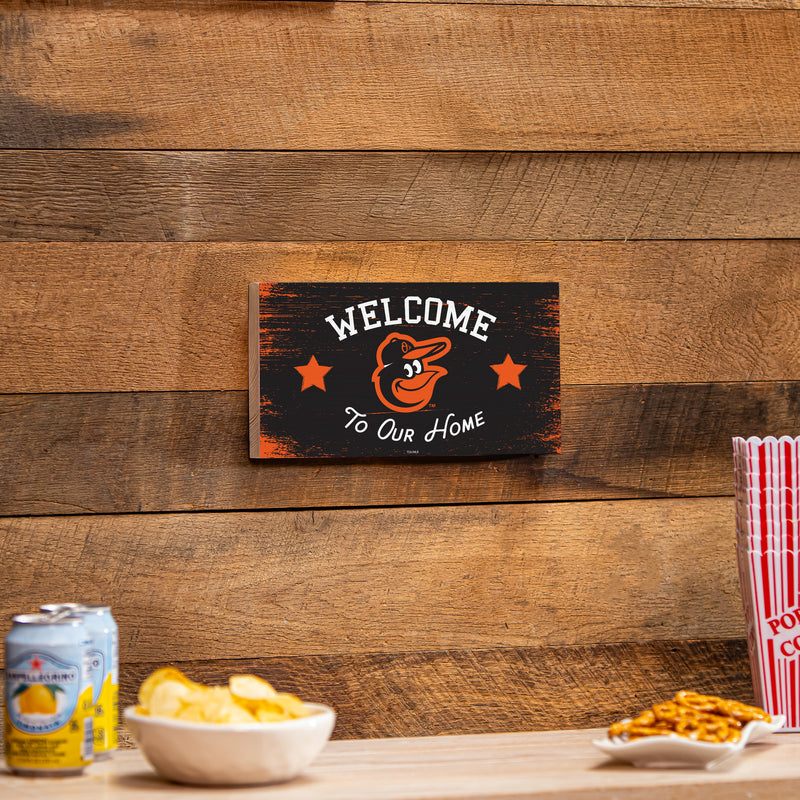 Baltimore Orioles Wood Wall Sign, 6x11