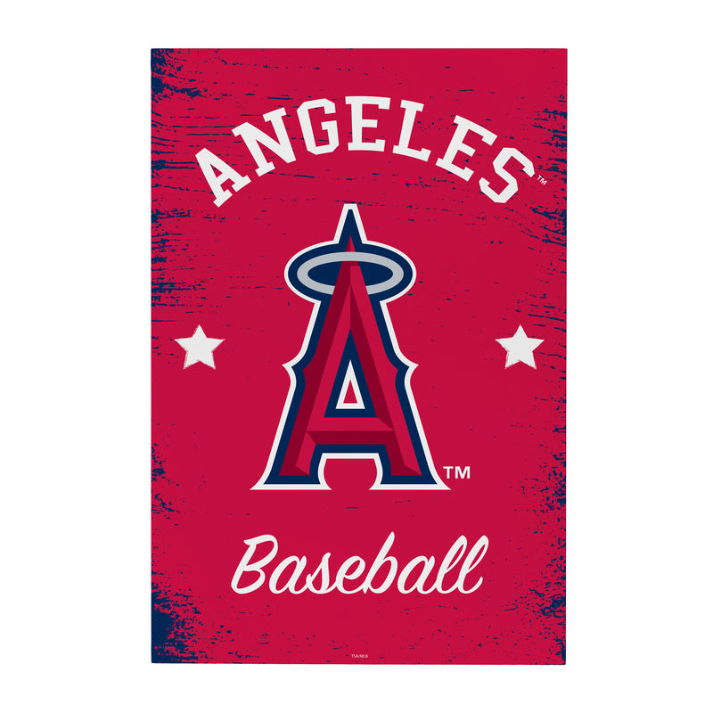 Los Angeles Angels Wood Wall Sign, 16x24