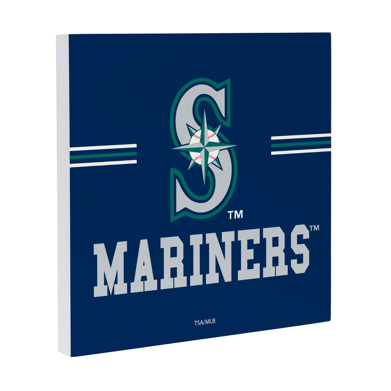 Seattle Mariners Wood Wall Sign, 12x12