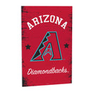 Arizona Diamondbacks Wood Wall Sign, 16x24