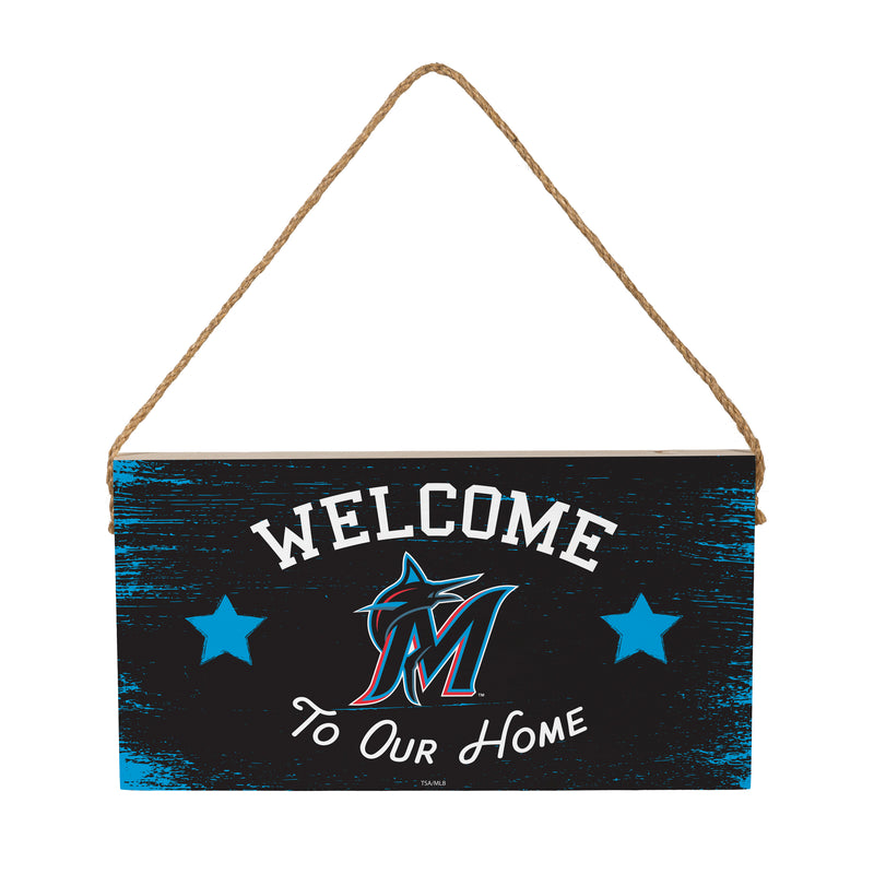 Miami Marlins Wood Wall Sign, 6x11