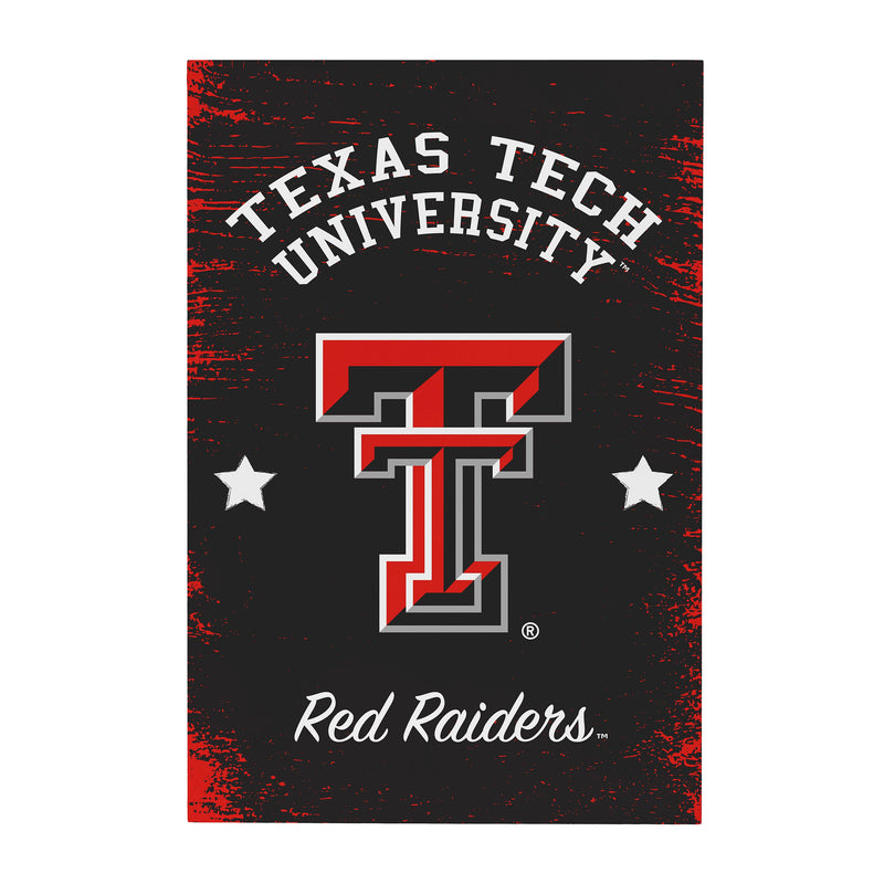 Texas Tech University Wood Wall Sign, 16x24