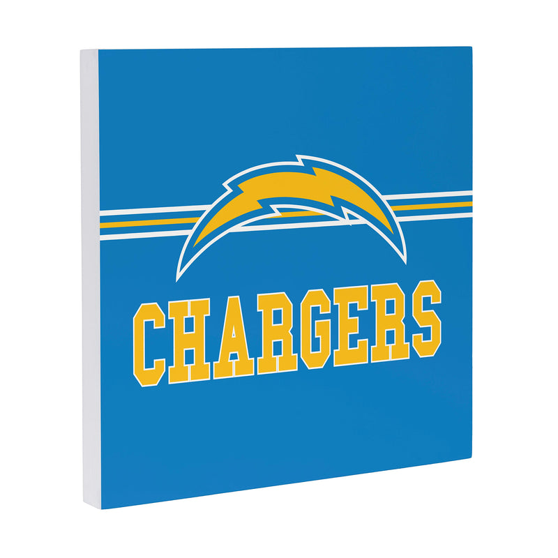 Los Angeles Chargers Wood Wall Sign, 12x12