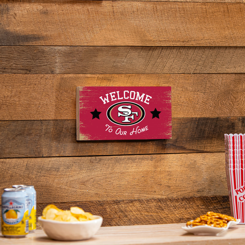 San Francisco 49ers Wood Wall Sign, 6x11
