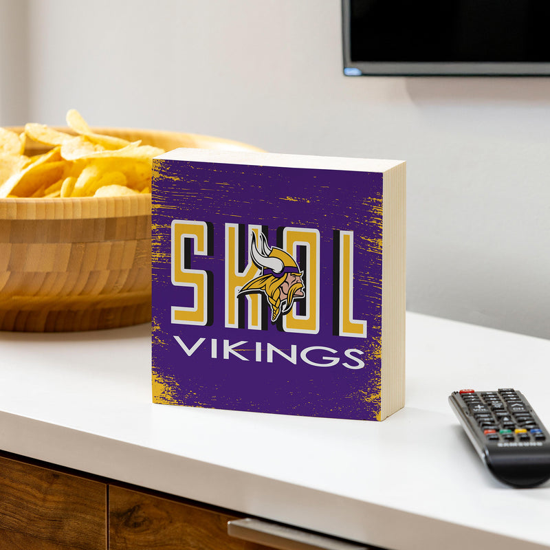 Minnesota Vikings Plock, Down Home Fans, 6x6