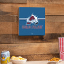 Colorado Avalanche Wood Wall Sign, 12x12