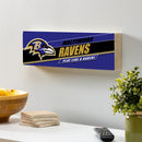 Baltimore Ravens Mantle Sign, Down Home Fans, 5x18