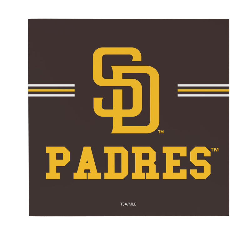 San Diego Padres Wood Wall Sign, 12x12