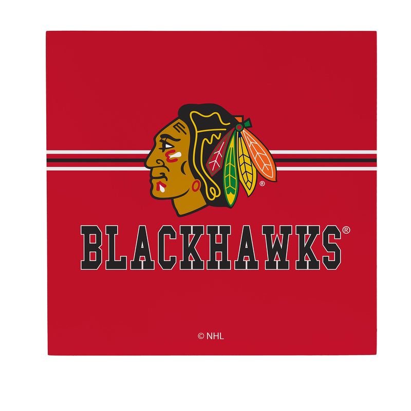 Chicago Blackhawks Wood Wall Sign, 12x12