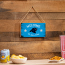 Carolina Panthers Wood Wall Sign, 6x11