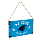 Carolina Panthers Wood Wall Sign, 6x11