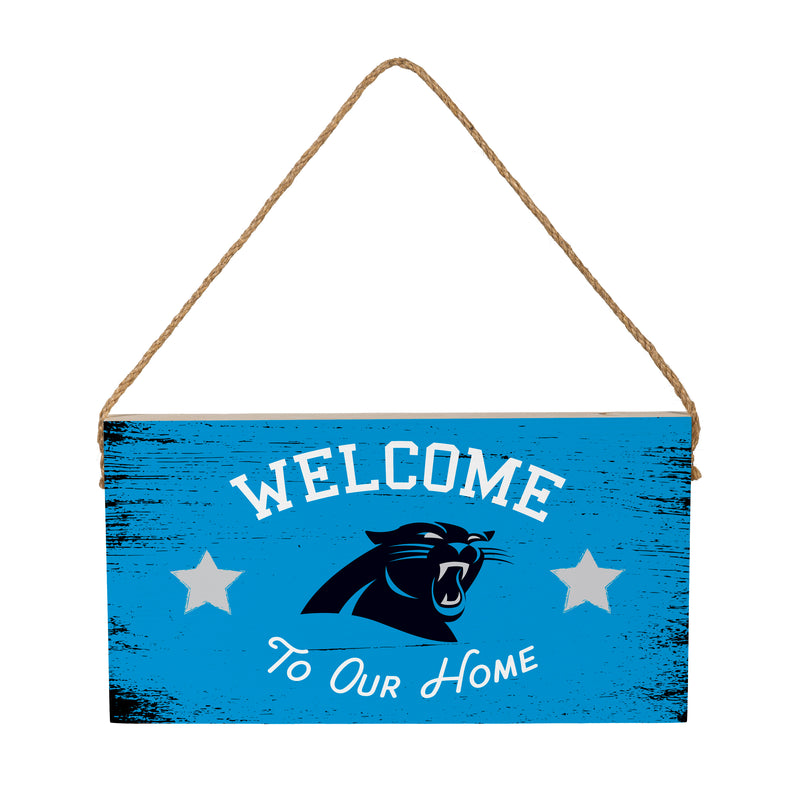 Carolina Panthers Wood Wall Sign, 6x11