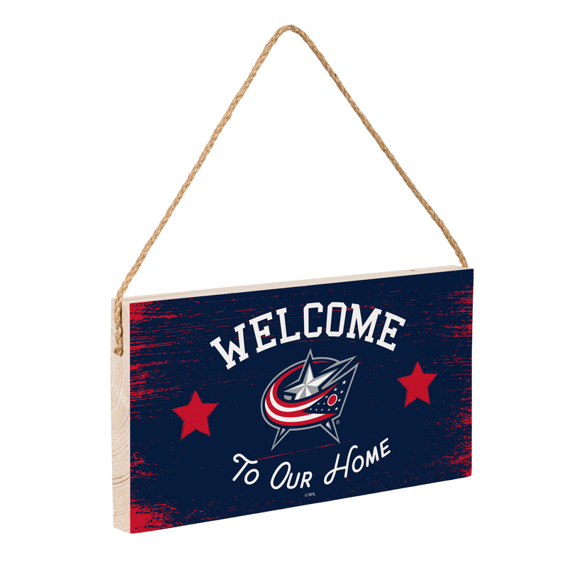 Columbus Blue Jackets Wood Wall Sign, 6x11