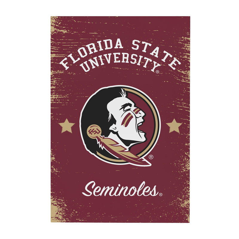 Florida State University Wood Wall Sign, 16x24
