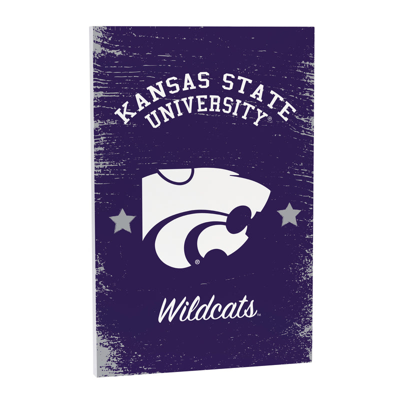 Kansas State University Wood Wall Sign, 16x24