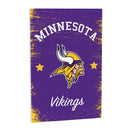 Minnesota Vikings Wood Wall Sign, 16x24