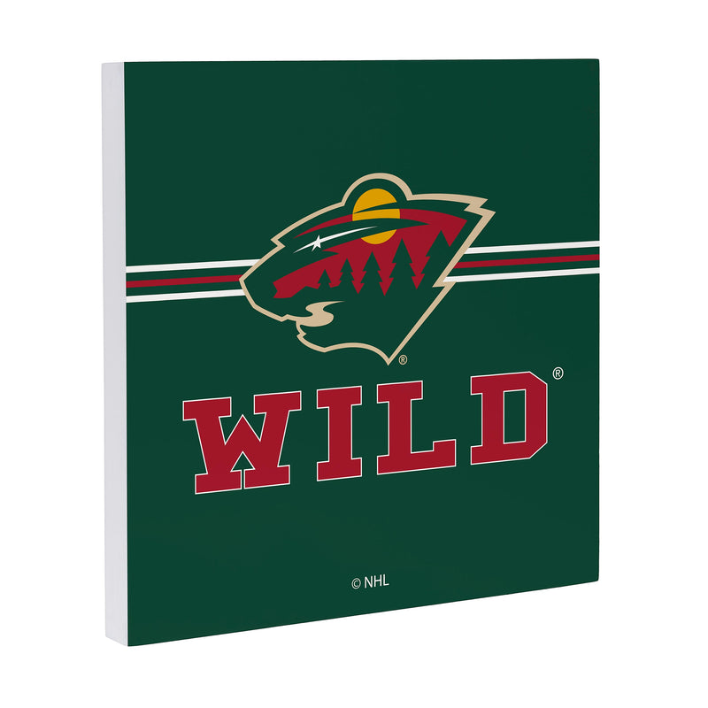 Minnesota Wild Wood Wall Sign, 12x12