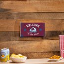 Colorado Avalanche Wood Wall Sign, 6x11