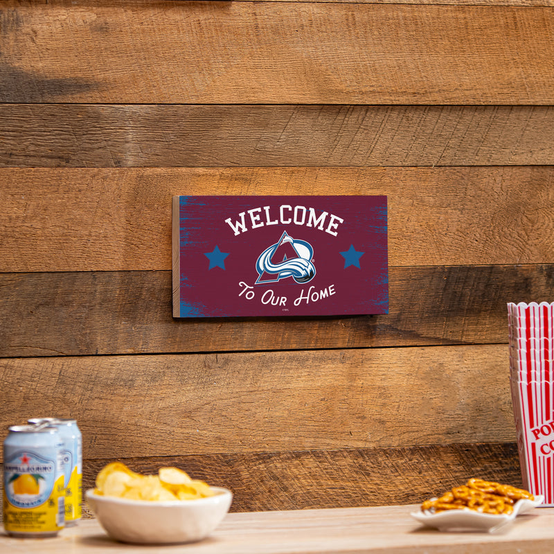 Colorado Avalanche Wood Wall Sign, 6x11